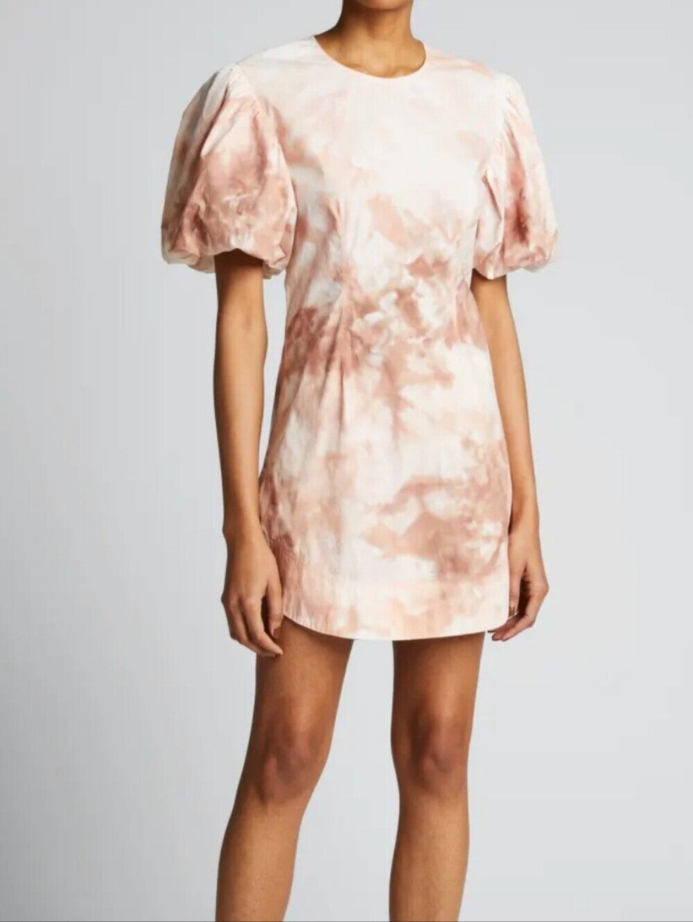 A.LC Jess Tie Dye Puff Sleeves Mini Dress Sz 2 Contemporary Summer Garden Party